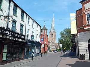 The Church from Chesterfield town centre
