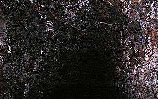 Unlined section of Standedge Tunnel