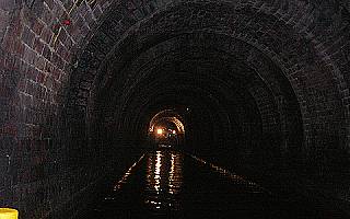 Trip boat in Standedge Tunnel