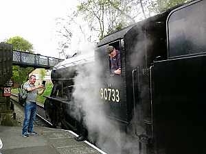 Train at Haworth Station